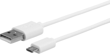eSTUFF MicroUSB Cable 1m White