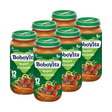 BoboVita Spaghetti po bolońsku ZESTAW 6x250g