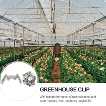 Зажим для теплицы Зажимы для стекла Проволока 100 шт.