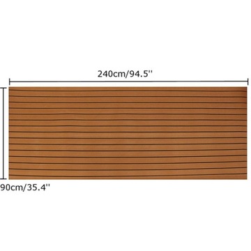 КОВРИК EVA DECK MAT Имитирующий ТИК ДЛЯ ЯХТЫ 240Х90СМ