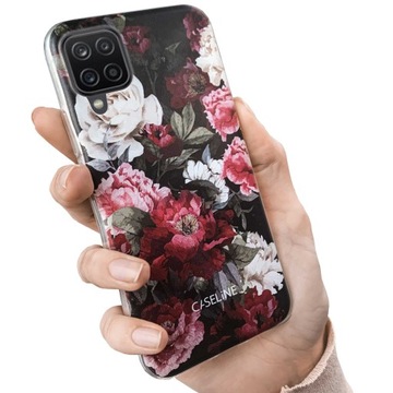 Etui silikonowe slim clear do Samsung Galaxy A12 / M12 wzory + szkło 9H