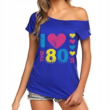 ФУТБОЛКА I LOVE 80'S DISCO черная I LOVE54_6