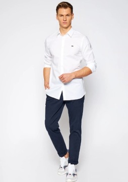 KOSZULA MĘSKA LACOSTE SLIM FIT BAWEŁNA r. 40 /M WHITE