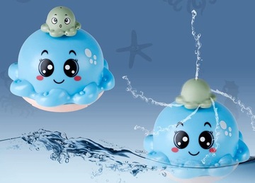 Фонтан Плавающий Осьминог Ванна Игрушечный Бассейн Светодиодные Водные Ванны