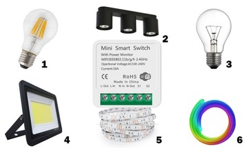 TUYA WIFI ПЕРЕКЛЮЧЕНИЕ РЕЛЕ РАЗРЕШЕНО ИЗМЕРЕНИЕ 16А