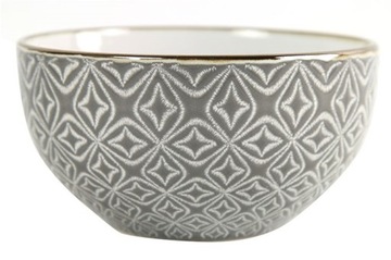 Miska Miseczka Ceramiczna Szara Wzór