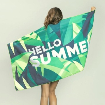 Большое быстросохнущее пляжное полотенце 150х70 (D034)