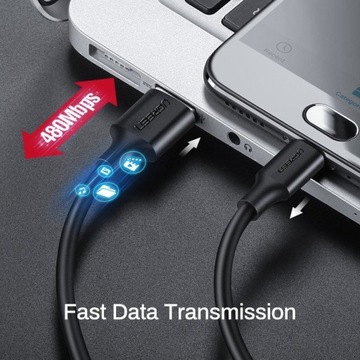 Кабель USB-Micro USB UGREEN QC 3.0 2,4 А 0,5 м