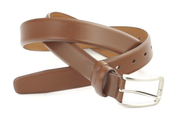 РЕМЕНЬ КОЖАНЫЙ МУЖСКОЙ КЛАССИЧЕСКИЙ 3 см СВЕТЛО-КОРИЧНЕВЫЙ 100