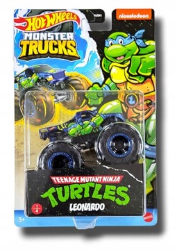HOT WHEELS MONSTER TRUCK ŻÓŁWIE NINJA LEONARDO