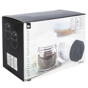 Отличная посуда, солонка и перечница белая, черная, прозрачная