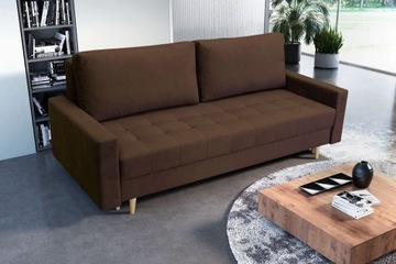 Kanapa sofa z funkcją spania rozkładana SIENA w stylu skandynawskim