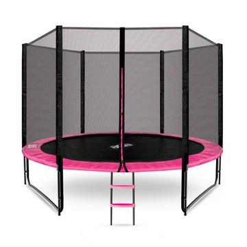 Trampolina Ogrodowa dla dzieci Duża z siatką i drabinką SPORT PRO 305cm