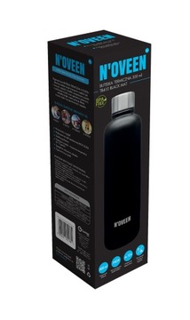 TERMOS BUTELKA TERMICZNA 500ml BIDON INOX KUBEK N'OVEEN TB410 Black Mat