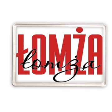 magnes akrylowy b Pamiątka Łomża