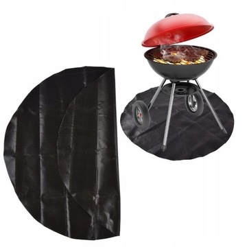 MATA OGNIOODPORNA POD KOMINEK GRILL PIEC 80x80CM