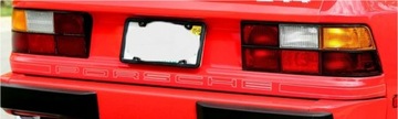 Porsche 924 944 широкая задняя серебряная наклейка