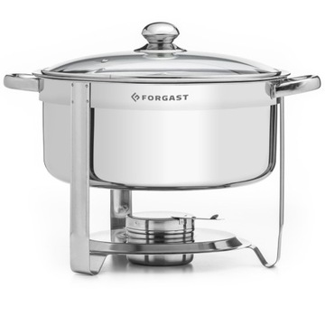 PODGRZEWACZ STOŁOWY OKRĄGŁY SZKLANA POKRYWA 7,5 L FORGAST FG03275V1