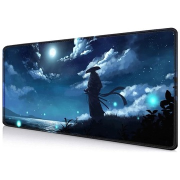 PODKŁADKA POD MYSZ MYSZKĘ SAMURAJ NOC KSIĘŻYC DUŻA 60x30 CM NA PREZENT