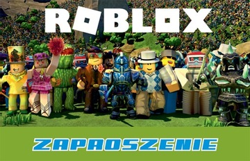 ZAPROSZENIE ZAPROSZENIA ROBLOX URODZINY 1szt