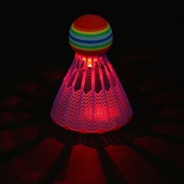 Светодиодные нейлоновые воланы для бадминтона, светящиеся NILS, набор из 3 шт.