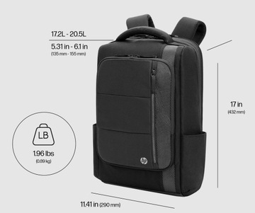 Эксклюзивный рюкзак для ноутбука HP Executive 16, карман RFID, USB-C, 6B8Y1AA