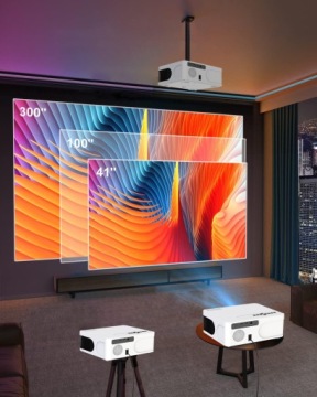 Мини-проектор Проектор WiFi Android TV FULL HD 4K 18000lm Автофокус Zenwire