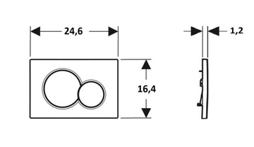 Кнопка смыва Geberit Sigma01 Черный
