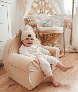 Пенопластовое сиденье для ребенка, детский плюшевый диван с ушками, FREE NAME