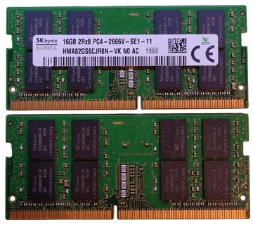 16GB 1*16GB Hynix DDR4 2666MHz 1,2V HMA82GS6CJR8N-VK