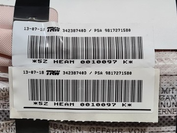 LEVÝ ZÁVĚS AIRBAG OPEL COMBO E