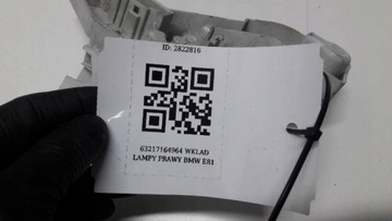 63217164964 VLOŽKA SVĚTLA PRAVÝ BMW E81