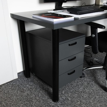 МАТОВО-ЧЕРНЫЕ НОЖКИ НАСТОЛЬНОГО СТОЛА, РЕГУЛИРУЕМЫЕ, ВЫСОТА 710ММ, 4 ШТ., СВЕРХВЫЕ