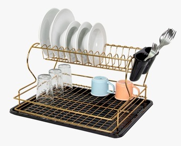 ДВУХУРОВНЕВАЯ СУШИЛКА ДЛЯ СУШКИ ПОСУДЫ GOLD MX4025