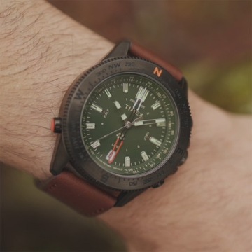 Zegarek Męski Timex TW2V04000 brązowy pasek