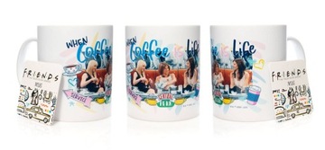 Фирменная чашка друзья кофе - это жизнь 330 мл