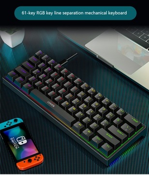 60% Мини-механическая игровая клавиатура K620 61