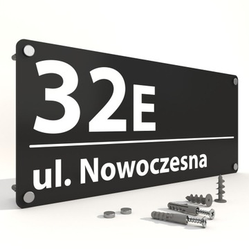 Tabliczka tablica ADRESOWA numer na dom numer domu ALUMINIOWA 45x20