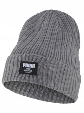 Puma czapka zimowa ciepła szara beanie