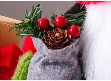 Рождественские эльфы, гномы, пара гномов, эльфов, большой рождественский подарок, украшение