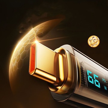 ЦИФРОВОЙ ПРОФЕССИОНАЛЬНЫЙ КАБЕЛЬ USB ТИПА C 5А 66ВТ 1,2М