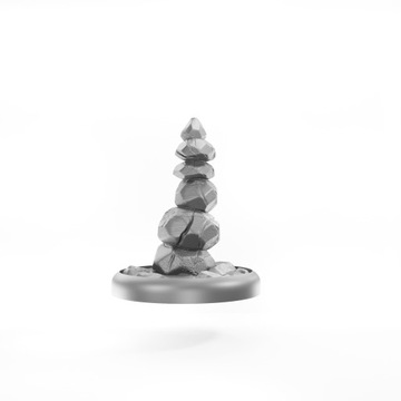 Статуэтка РПГ — Серия аксессуаров — Большая каменная башня — Серый, 25 мм