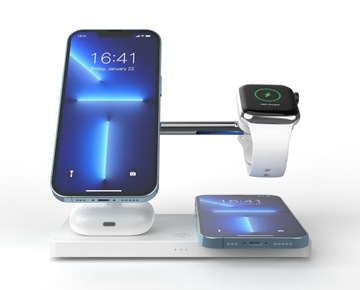 Зарядная станция 6 в 1 для Apple Watch Airpods iPhone Samsung Galaxy Watch Buds