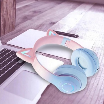 Полноразмерные наушники со светодиодной подсветкой Регулируемый оголовье