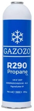 Czynnik chłodniczy Gazozo Propan R290 370g 750 ML