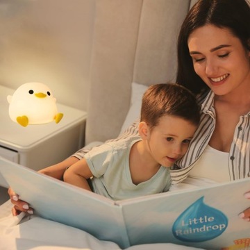 НОЧНИК ДЛЯ ДЕТЕЙ LED DUCK SILICONE TOUCH 2 РЕЖИМА