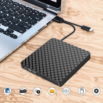 Внешний привод CD-DVD, устройство чтения компакт-дисков и DVD-дисков USB 3.0