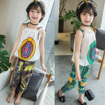 Топ без бретелек для девочек + брюки