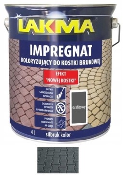 IMPREGNAT KOLORYZUJĄCY DO KOSKI BRUKOWEJ SILBRUK 4L GRAFITOWY LAKMA