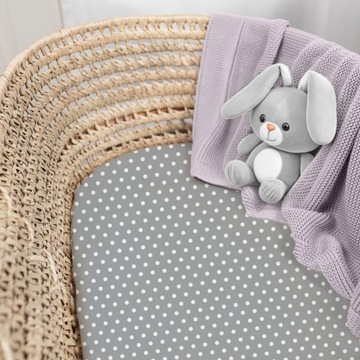 ПРОСТЫНЬ ДЛЯ ГОНДОЛИ, ДЛЯ ЛЮЛЫЧКИ, С ЛАСТИКОМ, 80х40, ХЛОПОК 100% Bubi